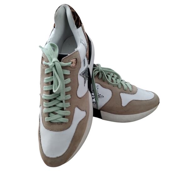 ShuShop Women's Size 10 Patricia Mobwife Patchwork Chunky Grungecore Sneakers - Picture 5 of 6